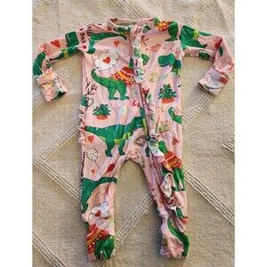 Gigi and max footie valentines dinosaur size 3 months